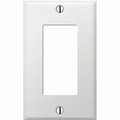 Amerelle PRO 1-Gang Stamped Steel Rocker Decorator Wall Plate, Smooth White C981RW